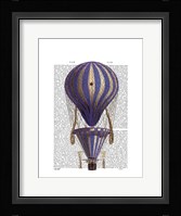 Tiered Hot Air Balloon Blue Framed Print