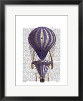 Tiered Hot Air Balloon Blue Fine Art Print