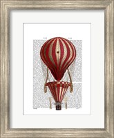 Tiered Hot Air Balloon Print Red Fine Art Print