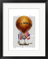 City of New York Hot Air Balloon Fine Art Print