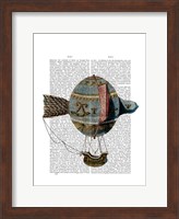 Hot Air Balloon With Tail Feather Fine Art Print