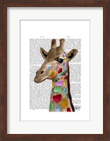 Multicoloured Giraffe Fine Art Print