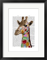 Multicoloured Giraffe Fine Art Print