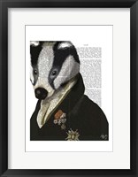 Badger The Hero I Framed Print