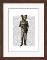 Bear with Cocktail Fine Art Print
