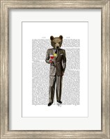 Bear with Cocktail Fine Art Print