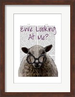 Ewe Looking at Me DeNiro Sheep Fine Art Print