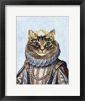 Cat Queen Framed Print