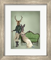 Mr Deer and Mrs Rabbit Fine Art Print
