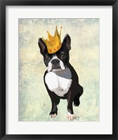 Boston Terrier and Crown Fine Art Print