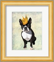 Boston Terrier and Crown Fine Art Print