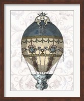 Baroque Balloon Blue & Cream Fine Art Print