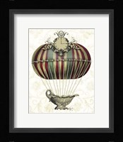 Baroque Balloon with Clock Framed Print