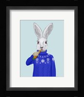 Rabbit In Sweater Framed Print