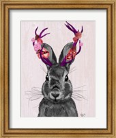 Jackalope with Pink Antlers Fine Art Print
