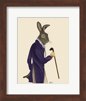 Hare In Purple Coat Fine Art Print