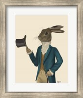 Hare In Turquoise Coat Fine Art Print