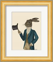 Hare In Turquoise Coat Fine Art Print