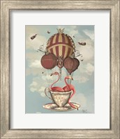 Flamingos in Teacup Fine Art Print