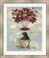 Blackbird In Teacup Fine Art Print