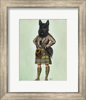 Scottish Terrier in Kilt Fine Art Print