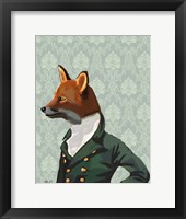 Dandy Fox Portrait Framed Print