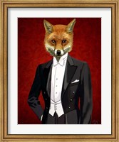 Fox In Evening Suit Portrait Fine Art Print