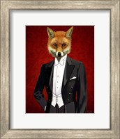 Fox In Evening Suit Portrait Fine Art Print