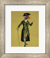 Goose in Green Regency Coat Fine Art Print