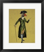 Goose in Green Regency Coat Fine Art Print