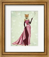 Glamour Fox in Pink Fine Art Print