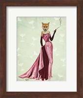 Glamour Fox in Pink Fine Art Print