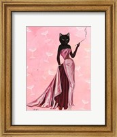Glamour Cat in Pink Fine Art Print