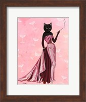 Glamour Cat in Pink Fine Art Print