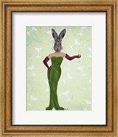 Rabbit Green Dress Fine Art Print