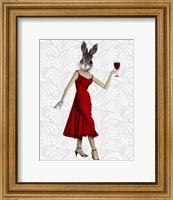Rabbit in Red Dress Fine Art Print