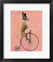 Greyhound on Black Penny Farthing Fine Art Print