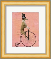 Greyhound on Black Penny Farthing Fine Art Print