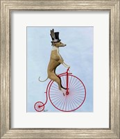 Greyhound on Red Penny Farthing Fine Art Print