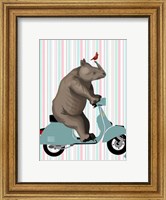 Rhino on Moped Fine Art Print