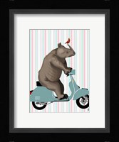 Rhino on Moped Fine Art Print