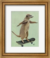 Meerkat On Skateboard Fine Art Print
