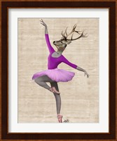 Ballet Deer in Pink II Fine Art Print