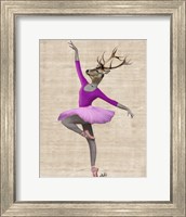 Ballet Deer in Pink II Fine Art Print