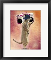 Meerkat and Boom Box Fine Art Print