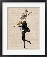Dancing Deer with Violin Fine Art Print