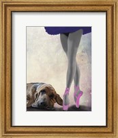 Bloodhound And Ballet Dancer Fine Art Print