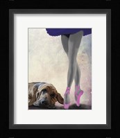 Bloodhound And Ballet Dancer Fine Art Print