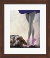 Bloodhound And Ballet Dancer Fine Art Print