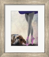 Bloodhound And Ballet Dancer Fine Art Print